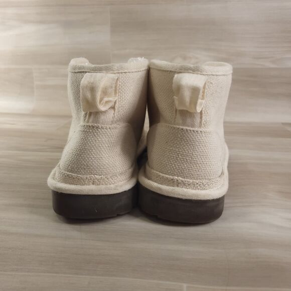 UGG Neumel Natural Chukka Boots Mens Ivory Size 10 High Top Lace Up Fur Canvas main image 9
